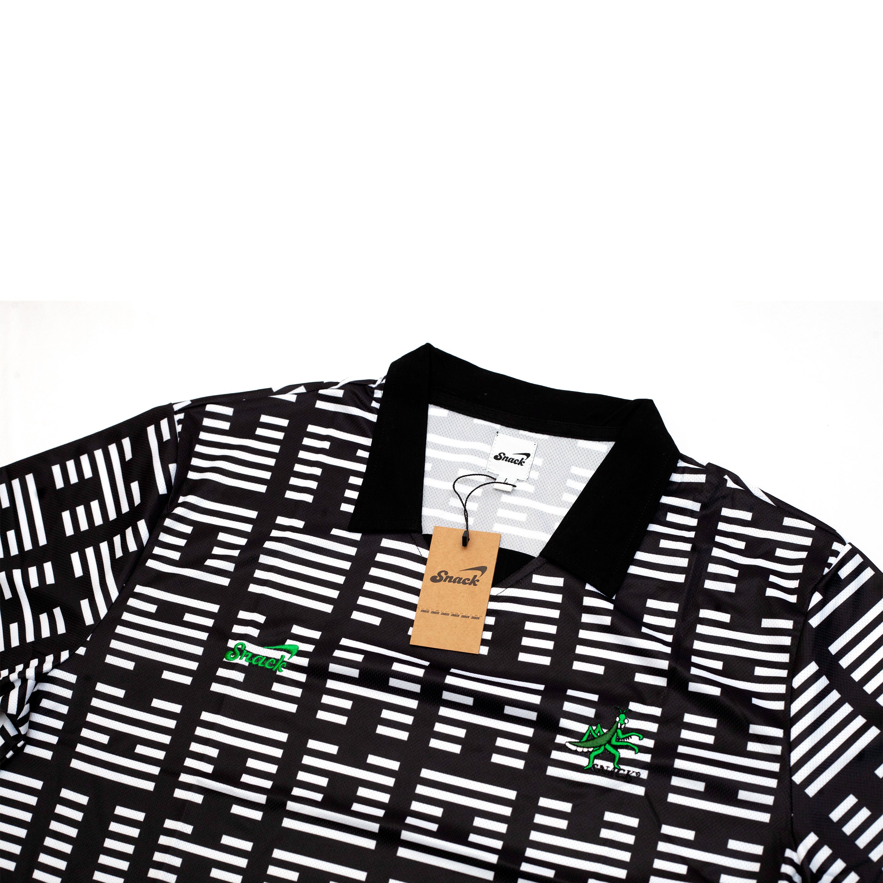 Snack I Ching maglia calcio nera mesh L