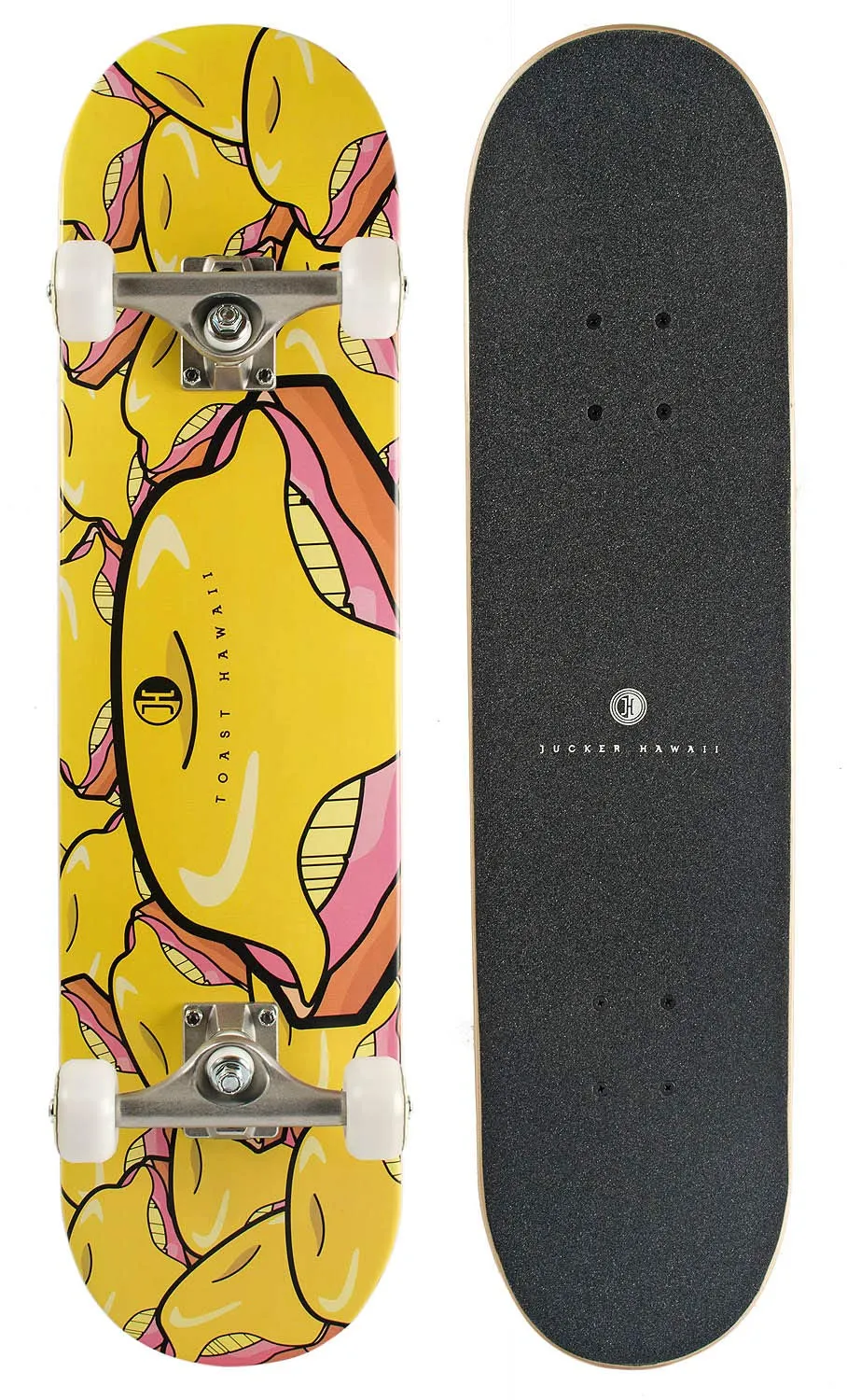 Jucker Hawaii Tasty Toasts Skateboard 7.75" Completo Acero