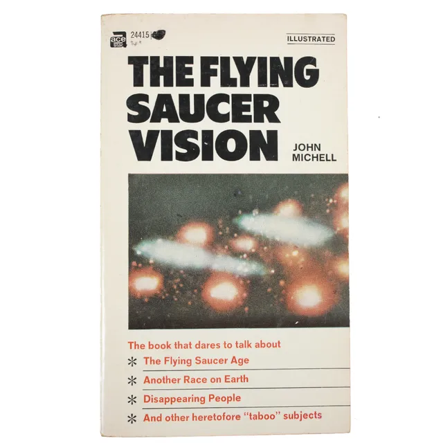 John Michell Flying Saucer Vision libro vintage UFO