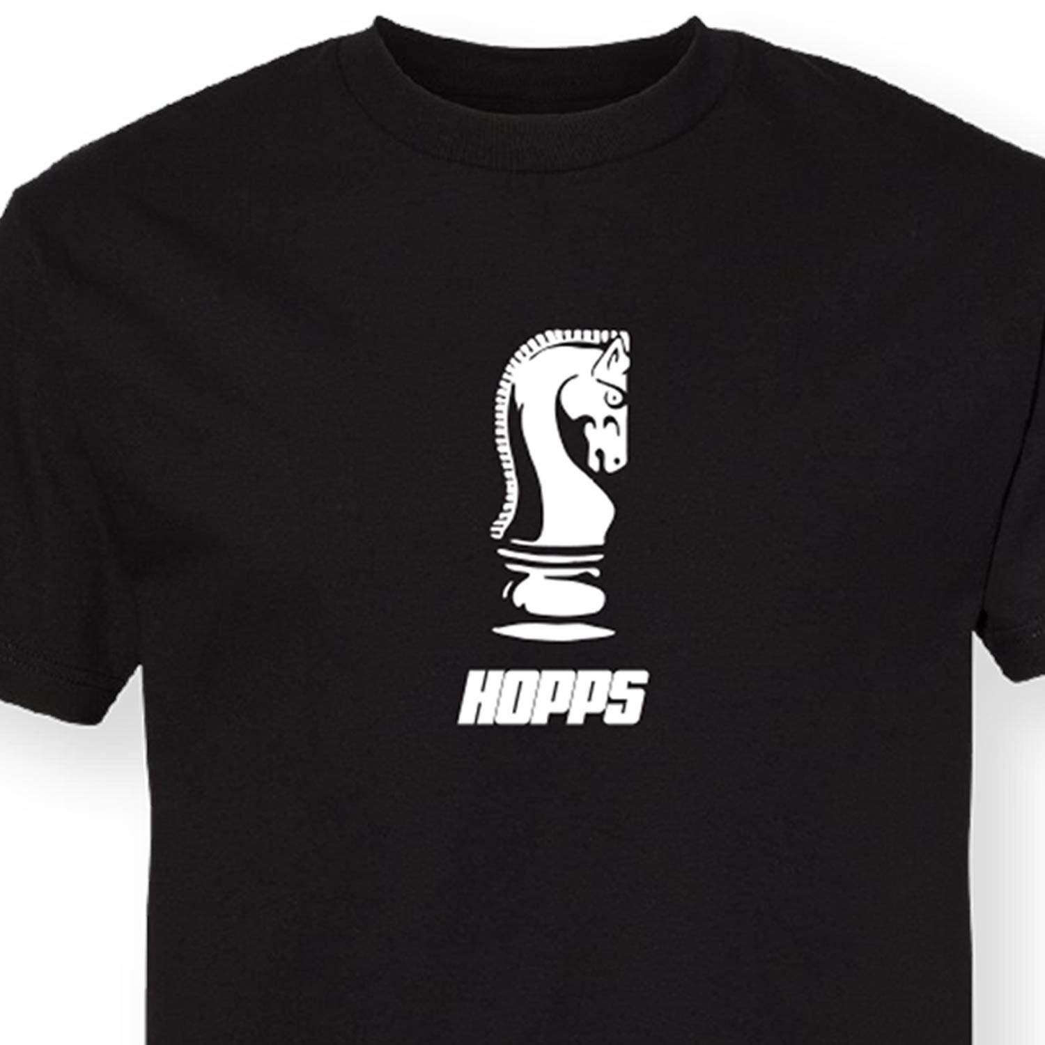Hopps Chess t-shirt cotone nera