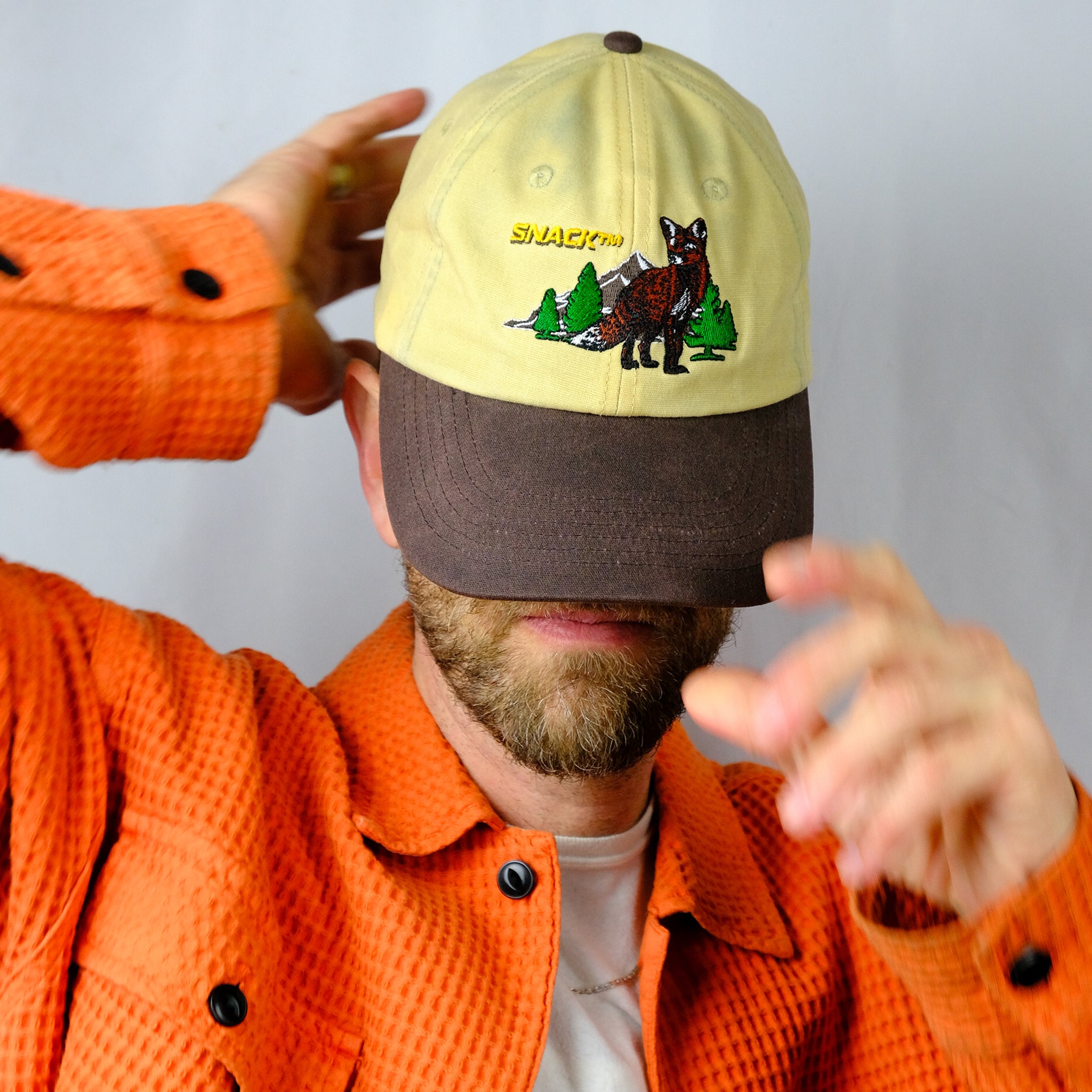 Snack Crazy Like A Fox cappello canvas cerato 6 pannelli