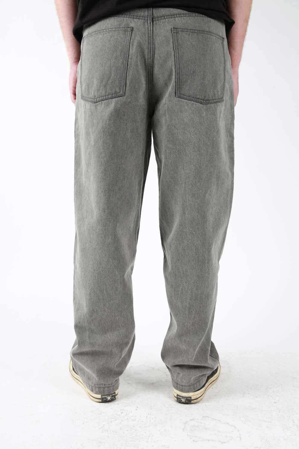 Theories Plaza jeans baggy grigio denim 11.5oz