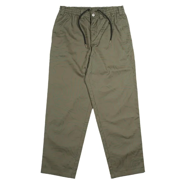 Theories Stamp Lounge pantalone chino M verde cotone