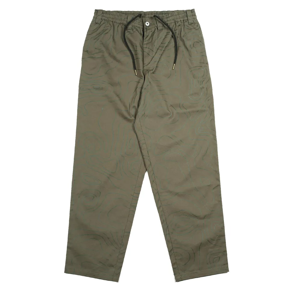 Theories Stamp Lounge pantalone chino M verde cotone