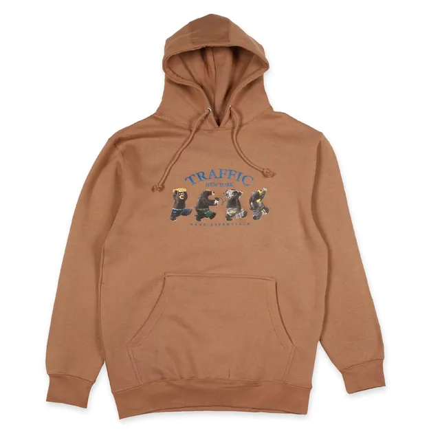 Traffic Bear Essentials felpa cappuccio pecan