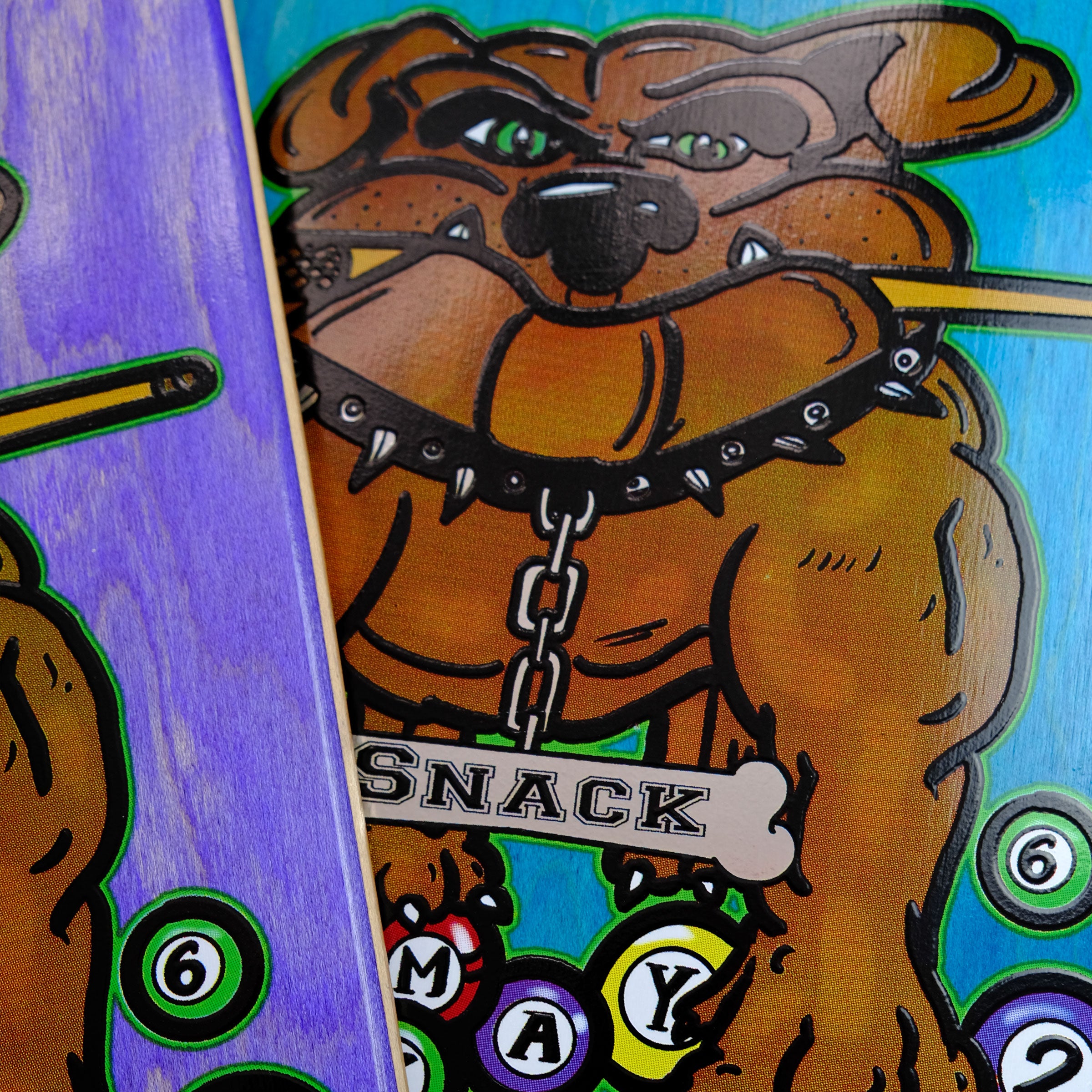 Snack May Billiards Bully tavola skate 8.25 verde