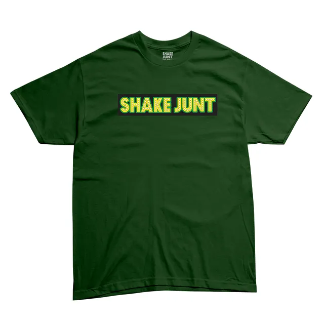 Shake Junt Stretch Sticker t-shirt verde in cotone