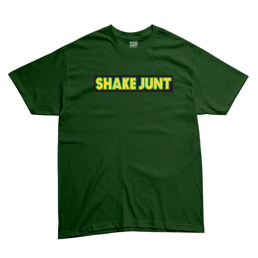 Shake Junt Stretch Sticker t-shirt verde in cotone
