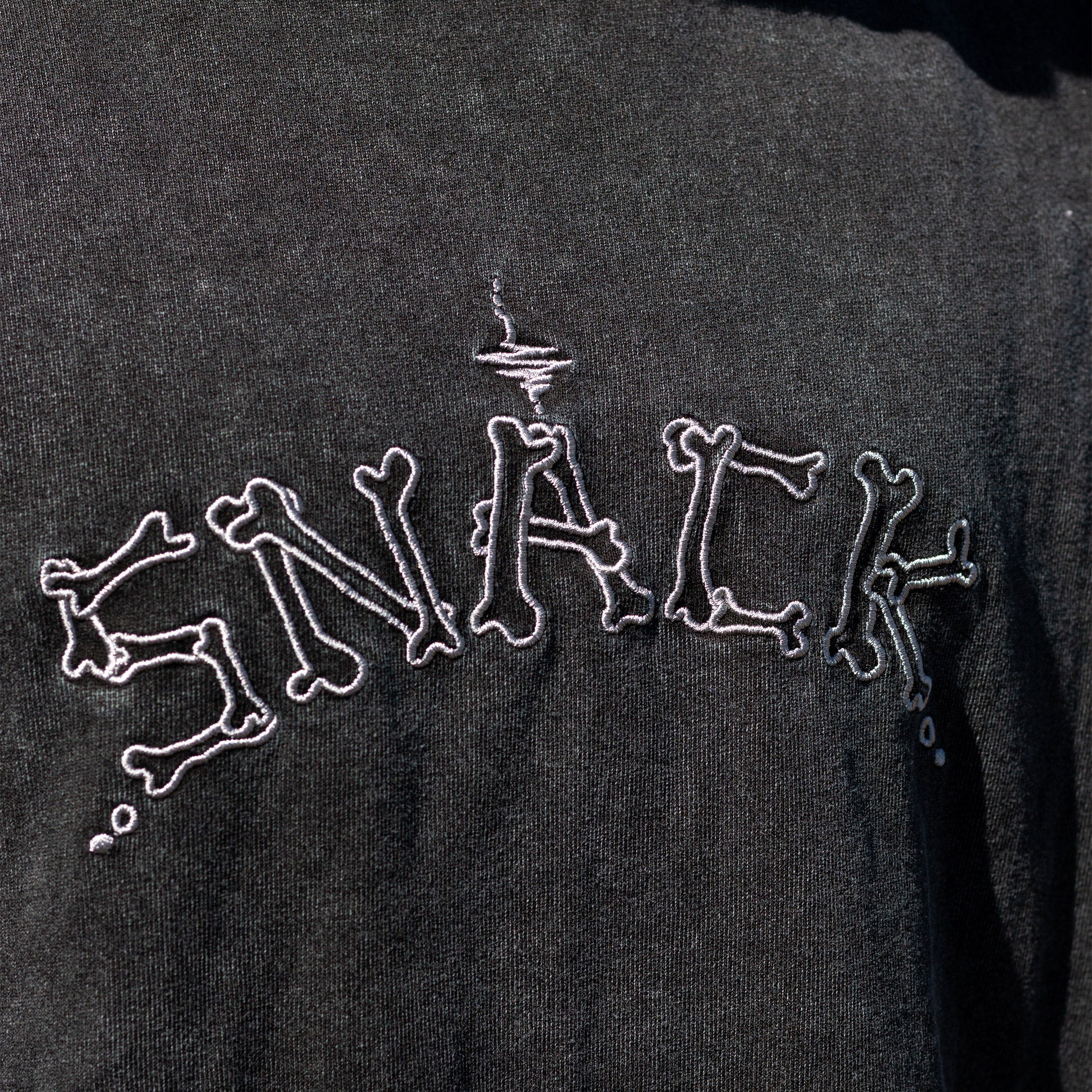 Snack Bones t-shirt cotone pesante oversize