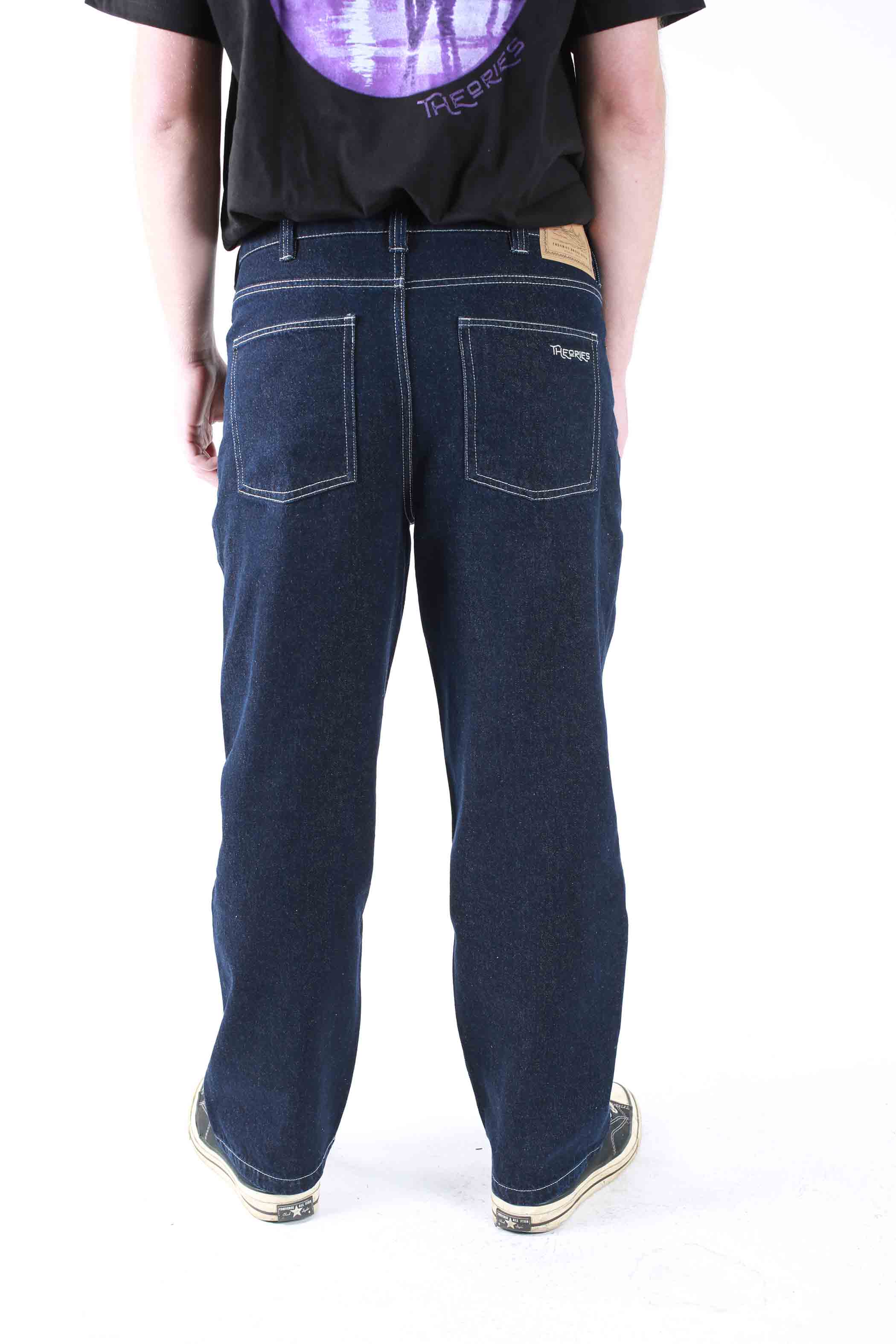 Theories Pavillion jeans skate baggy indaco raw