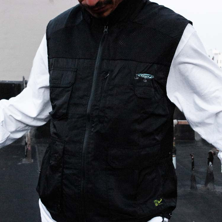 Snack Skateboarding Angler gilet utility nylon leggero
