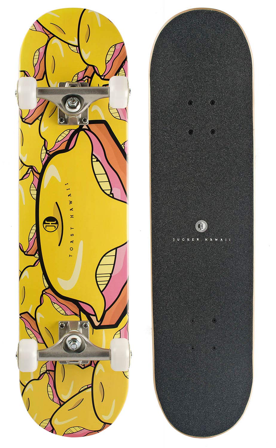 Jucker Hawaii Tasty Toasts Skateboard 7.75" Completo Acero