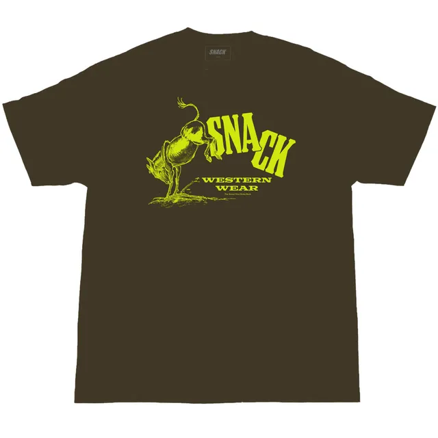 Snack Western Wear t-shirt marrone cotone