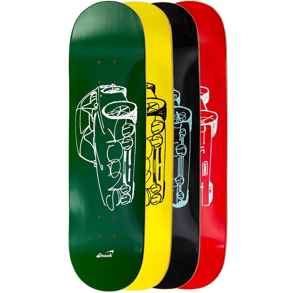 Snack Team Whip tavola skateboard 8.0 bianca