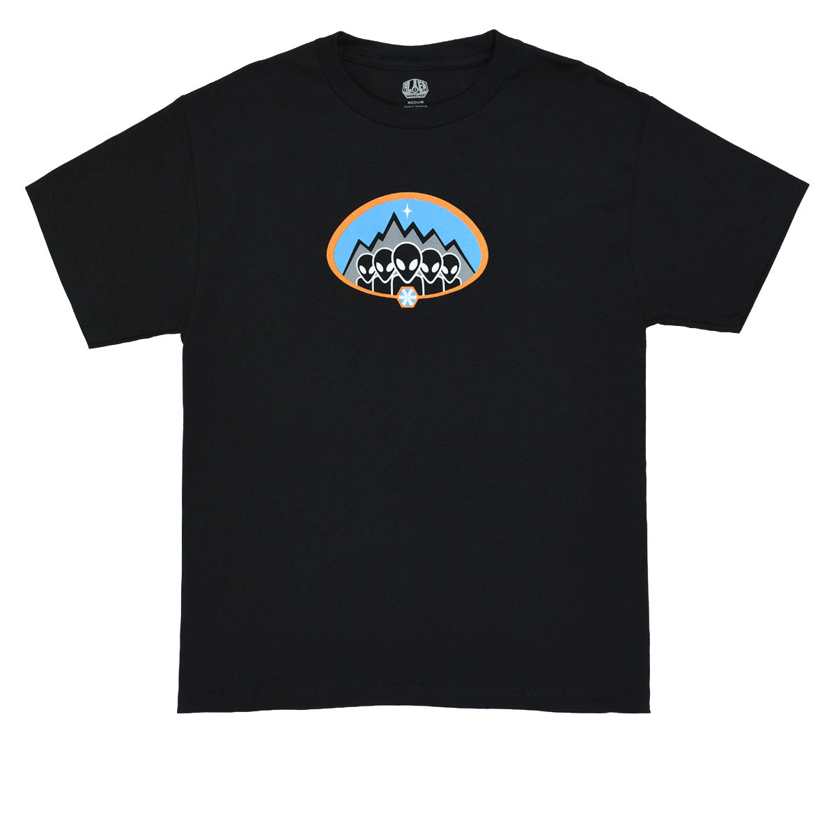 Alien Workshop Ice Age t-shirt nera pesante cotone