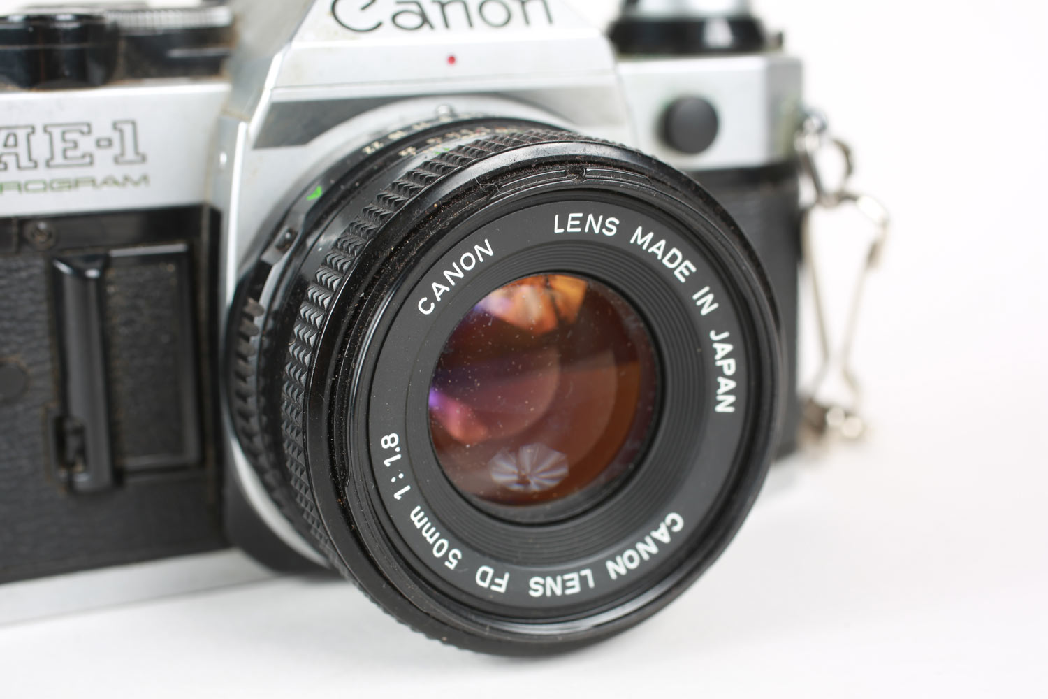 Canon AE-1 Program fotocamera 35mm con 50mm f/1.8