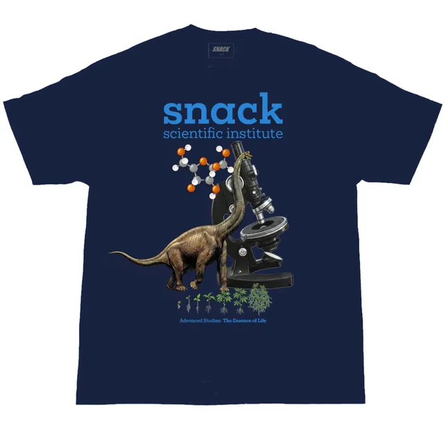 Snack Scientific Institute t-shirt blu navy cotone