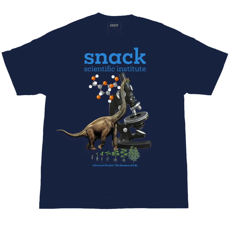 Snack Scientific Institute t-shirt blu navy cotone