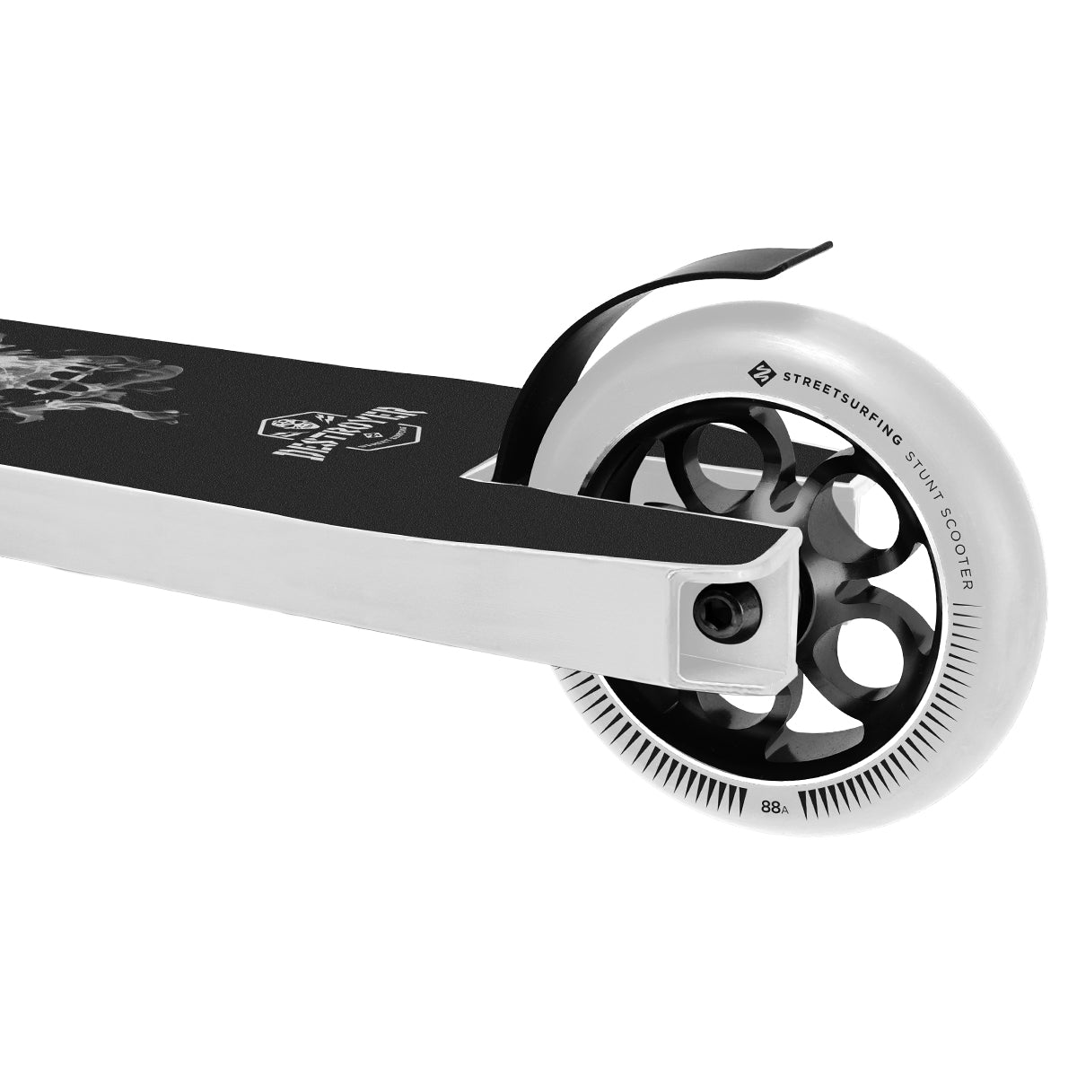 Street Surfing Destroyer Smoked Skull White monopattino stunt 110mm