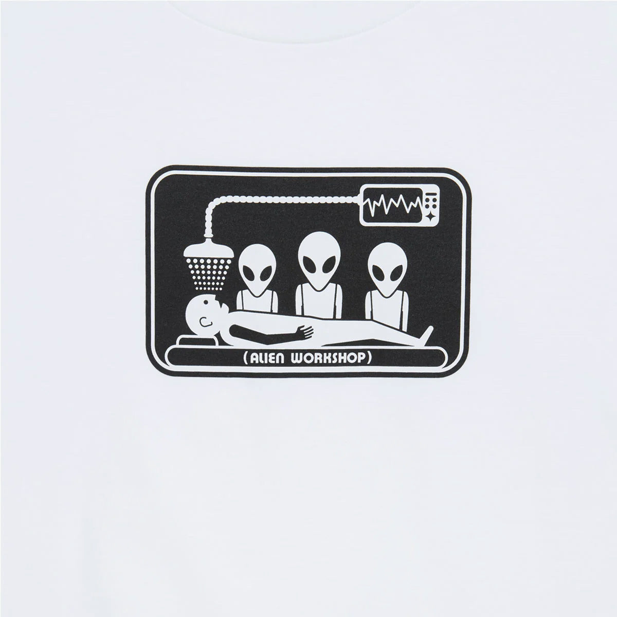 Alien Workshop Abduction t-shirt bianca cotone morbido