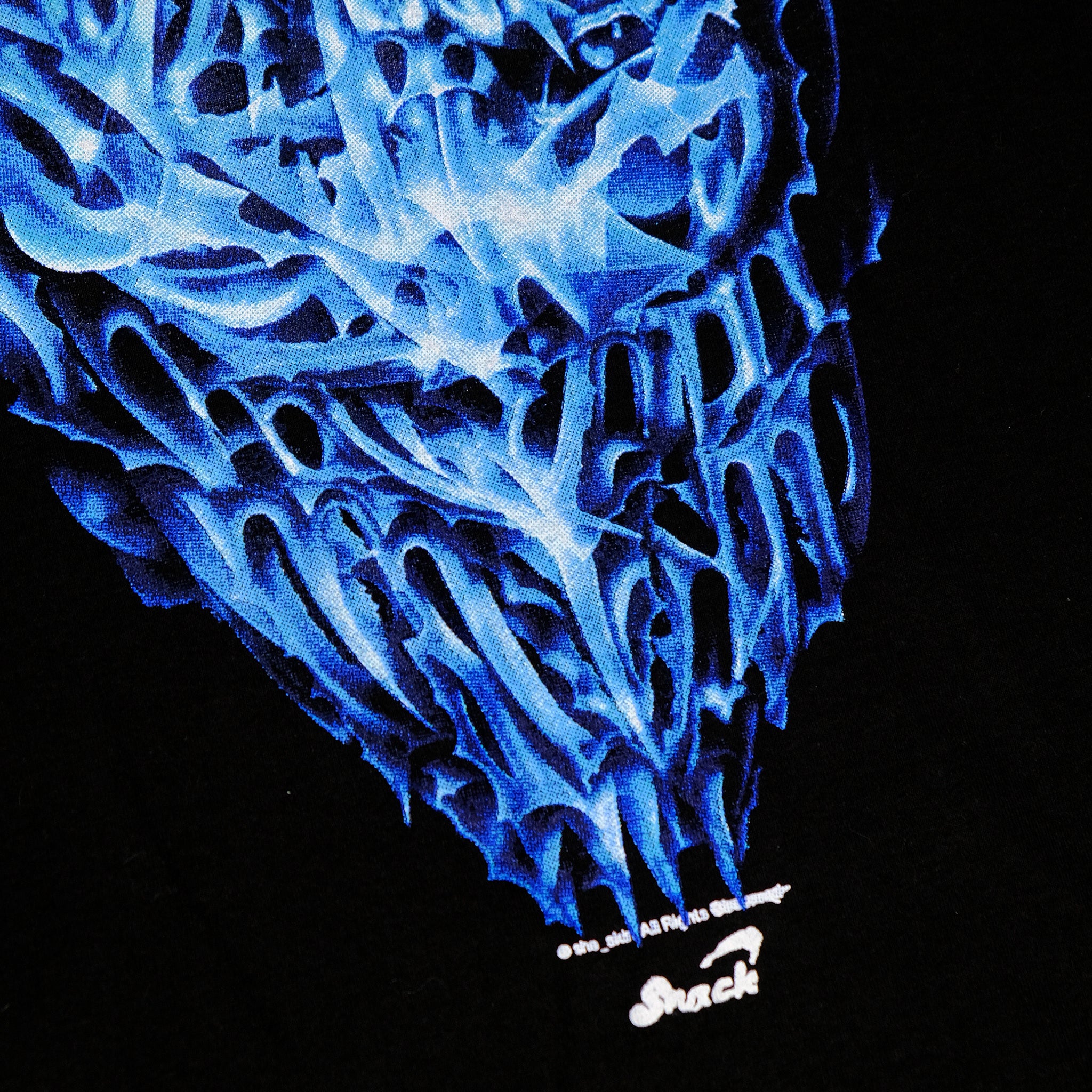 Snack Chrome Face t-shirt cotone serigrafata