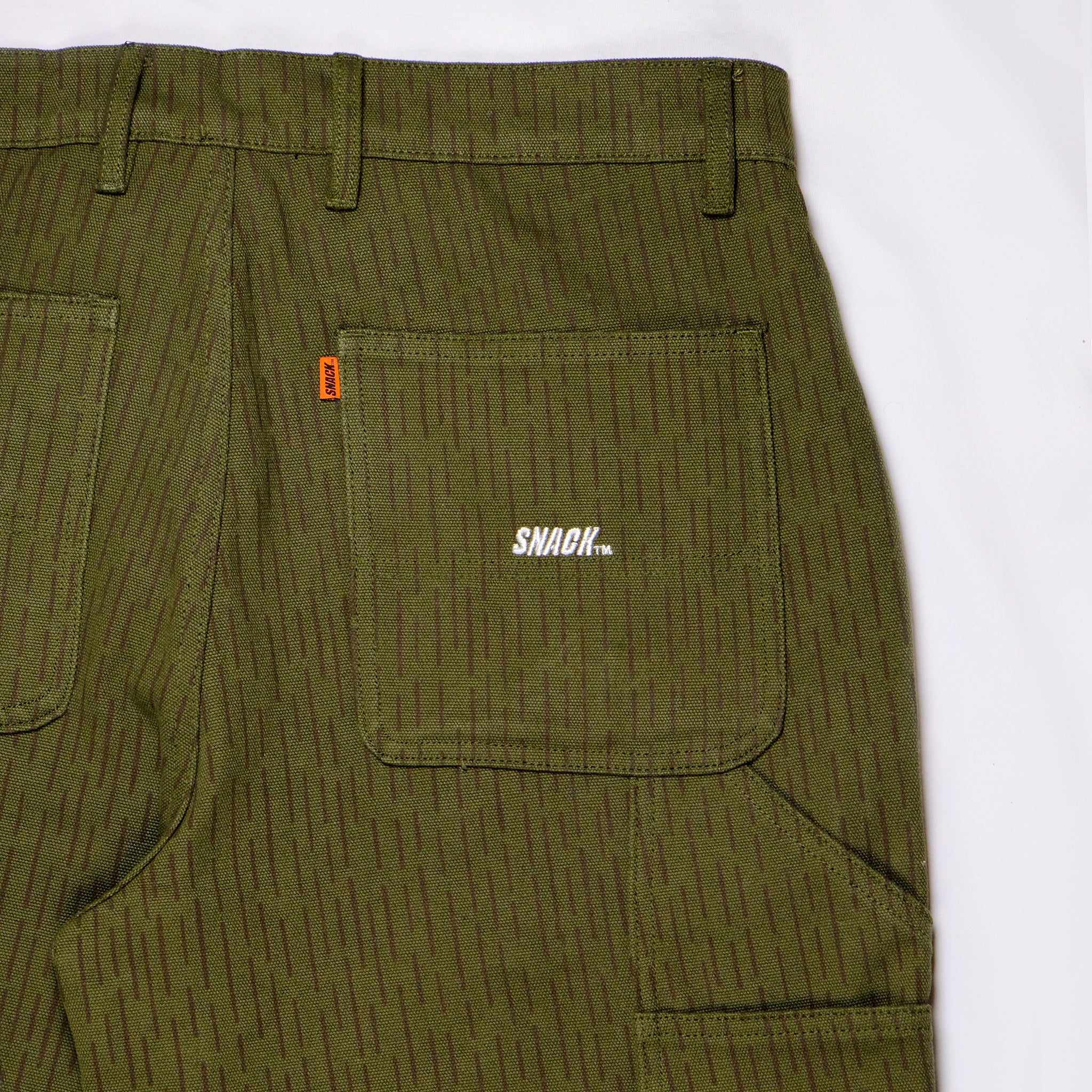 Snack Heavy Duty Duck Canvas Carpenter pantaloni 32 rain camo