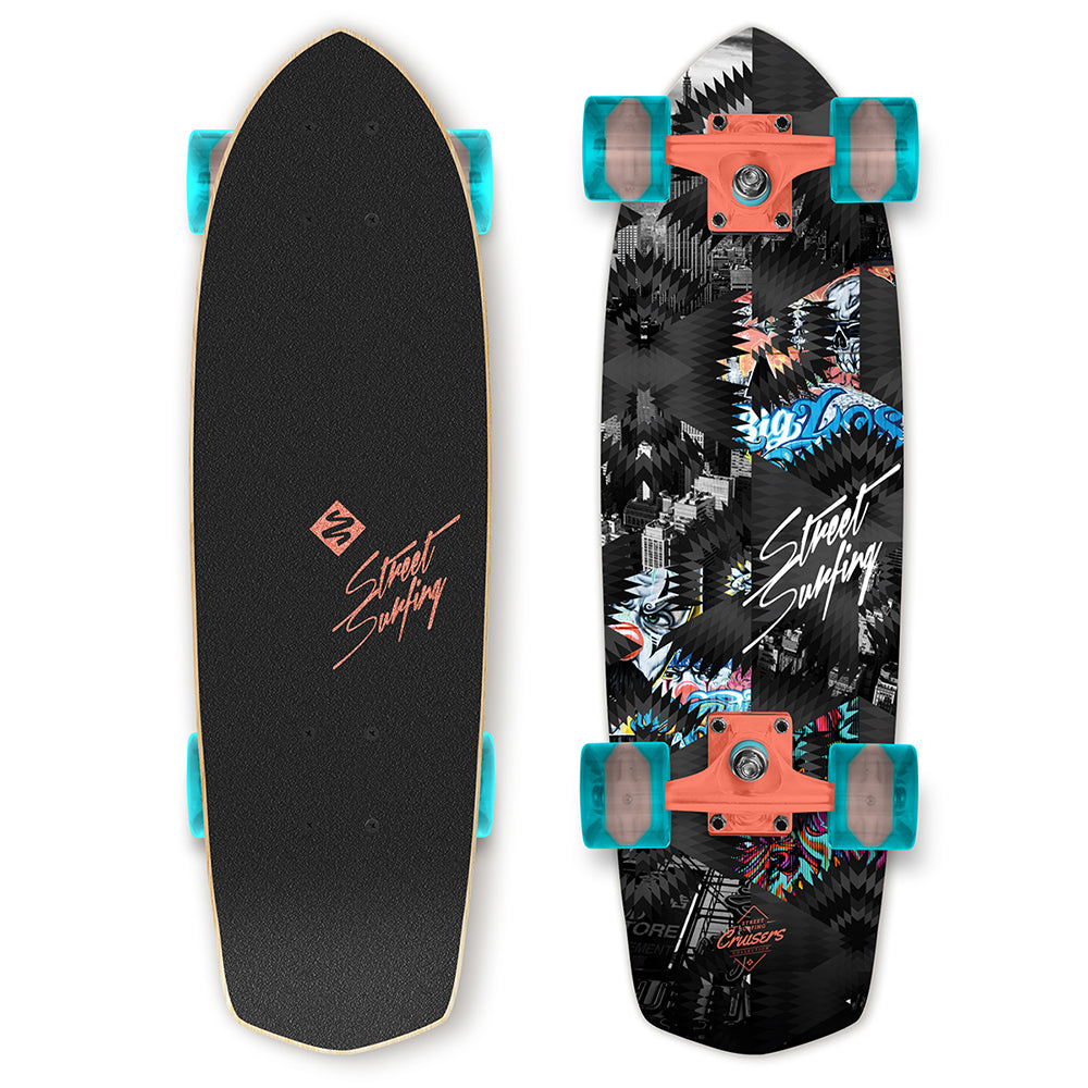 Street Surfing Kicktail Urban Lover 28" cruiser in acero