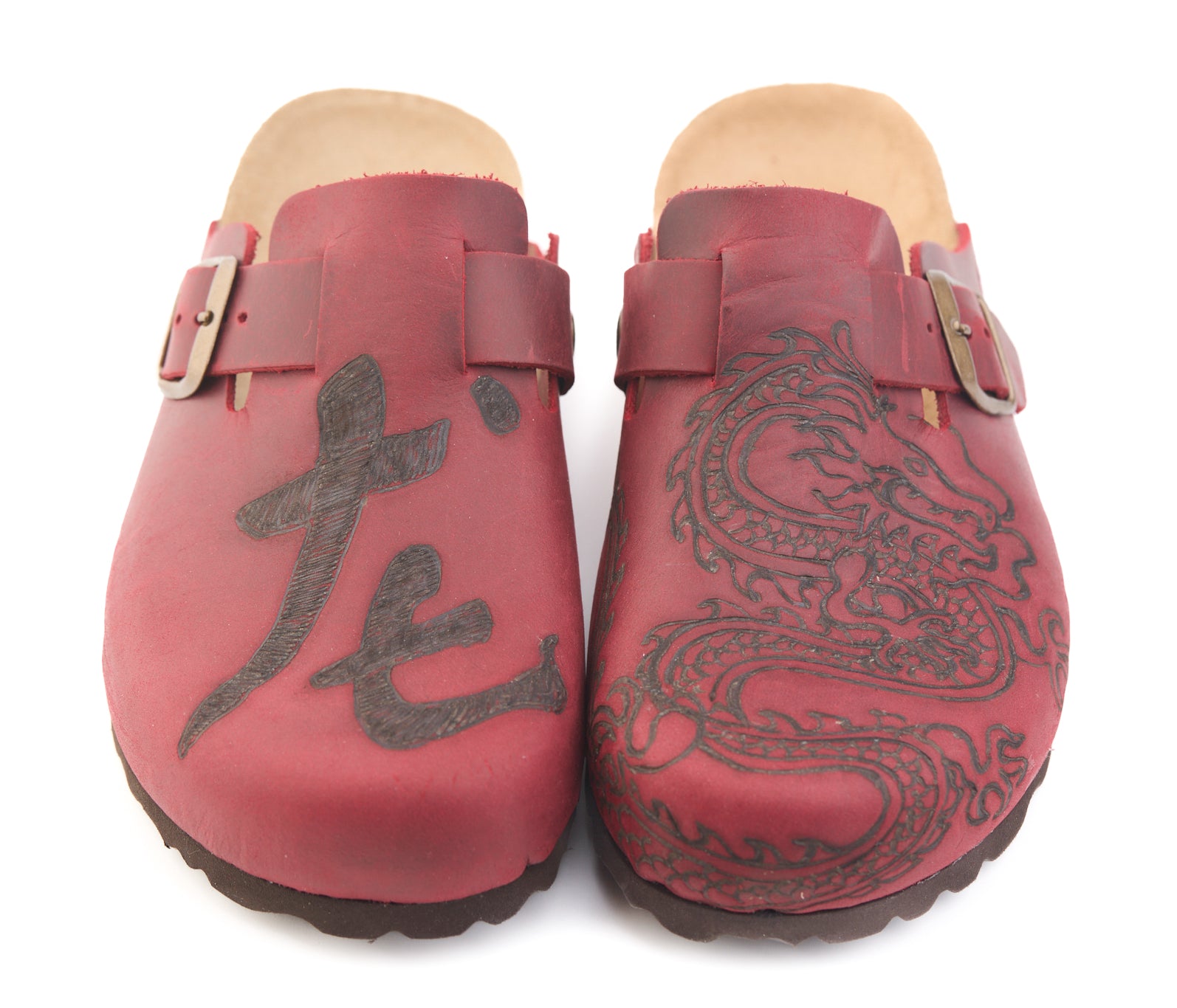 AC Longboards 1900 Rosso Dragone sabot pelle