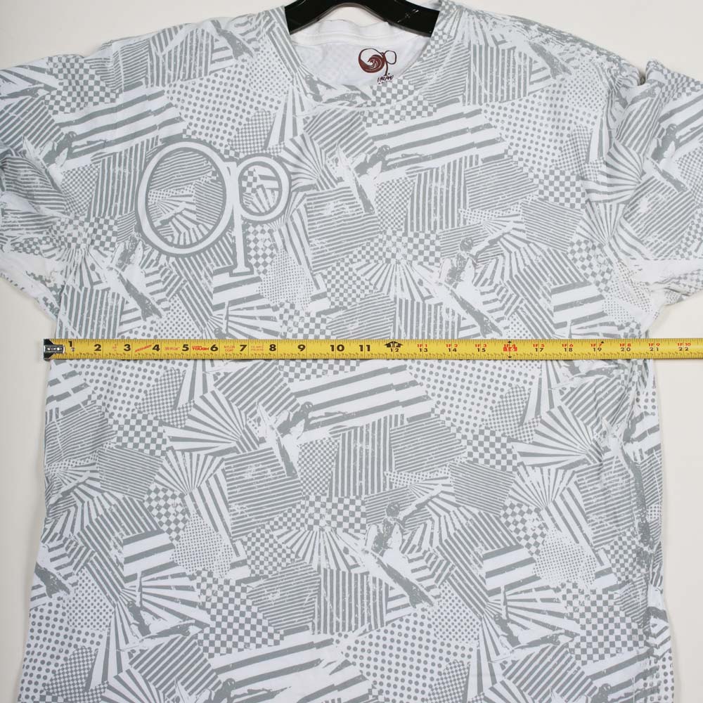 Ocean Pacific All-Over-Print t-shirt bianca L in cotone