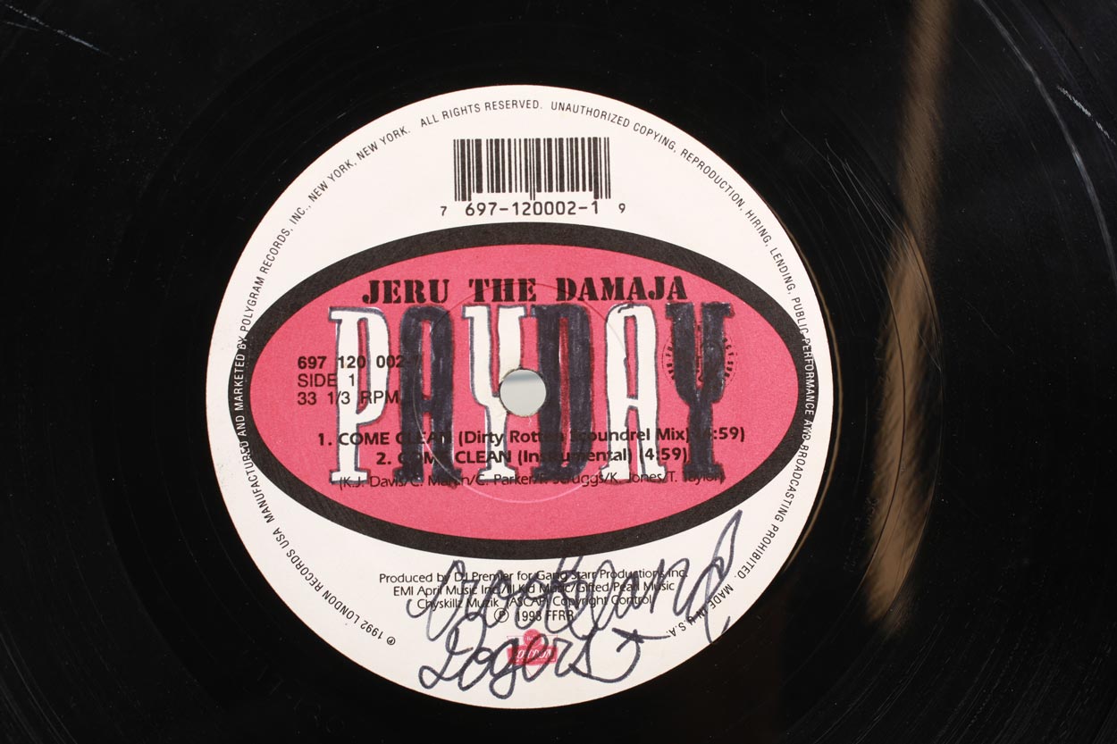 Jeru the Damaja Come Clean vinile 12 pollici singolo 1993