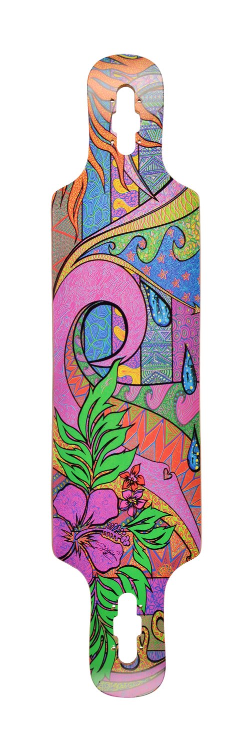 Jucker Hawaii New Hoku Flex 2 tavola longboard trasparente