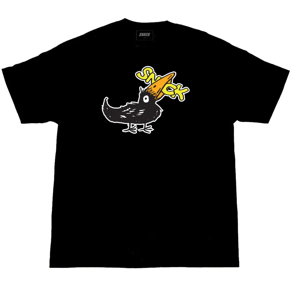 Snack Blackbird t-shirt cotone serigrafata