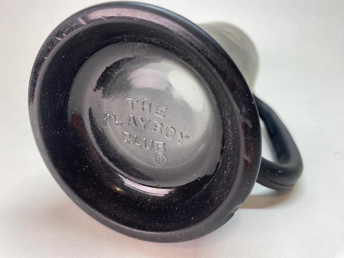 Playboy Club tazza vetro nero anni 70 vintage