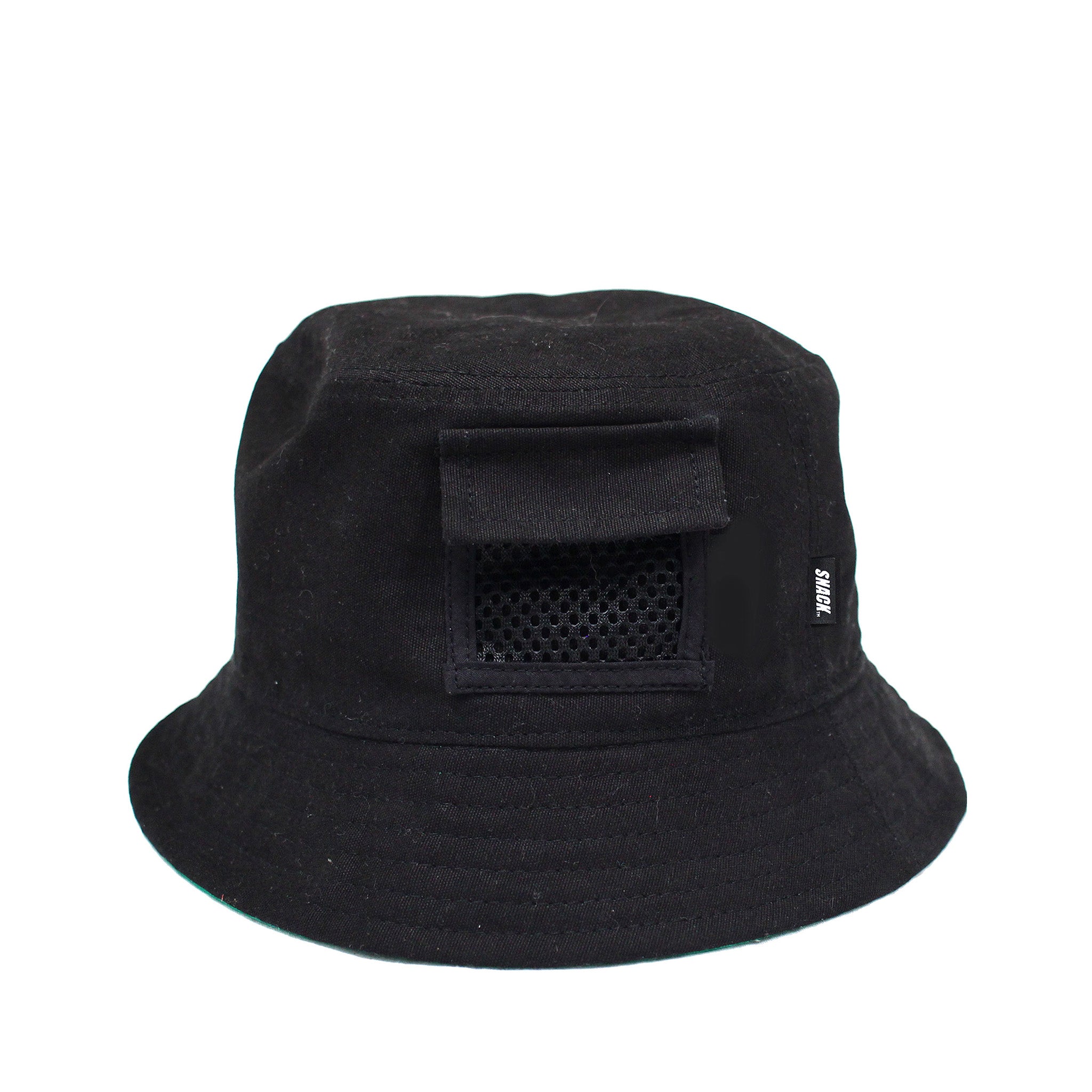 Snack Lick Shot bucket hat nero verde reversibile