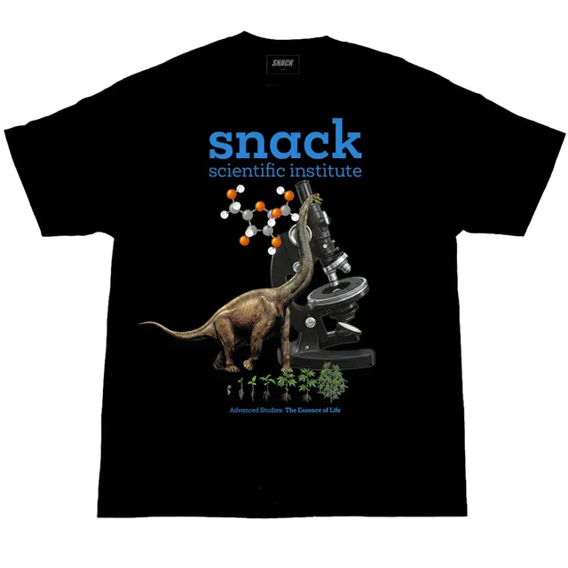Snack Scientific Institute t-shirt nera cotone