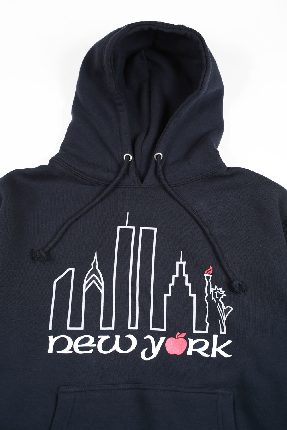 Theories Big Apple felpa con cappuccio blu navy