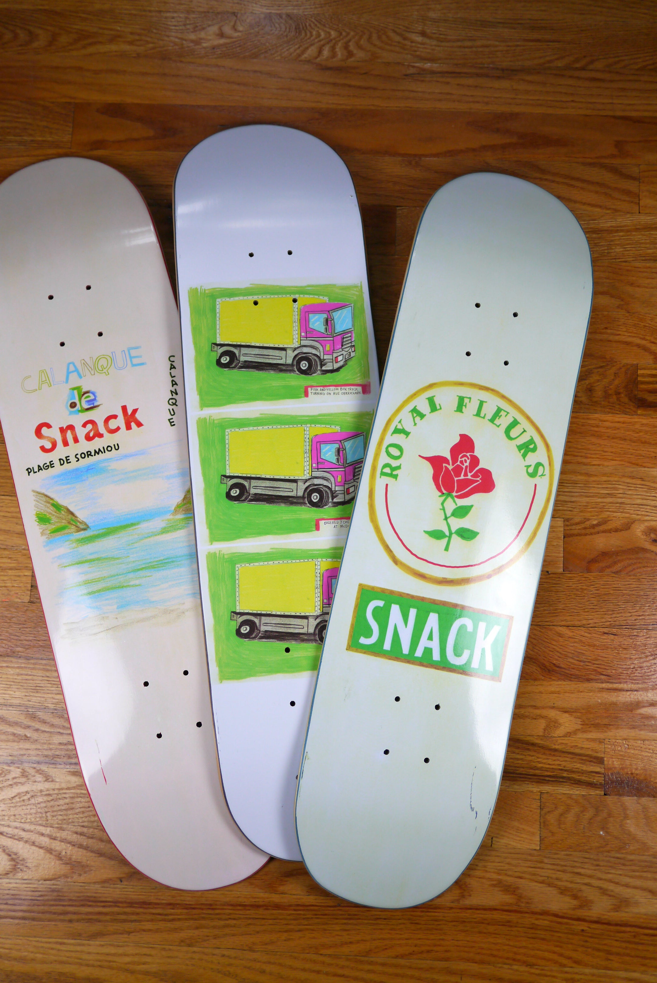 Snack Fleurs tavola skate 8.125 acero