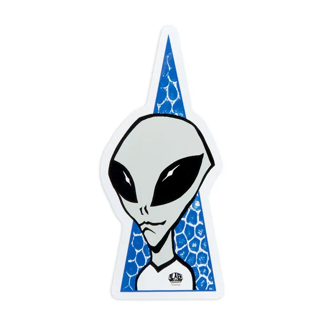 Alien Workshop Visitor adesivo blu lucido