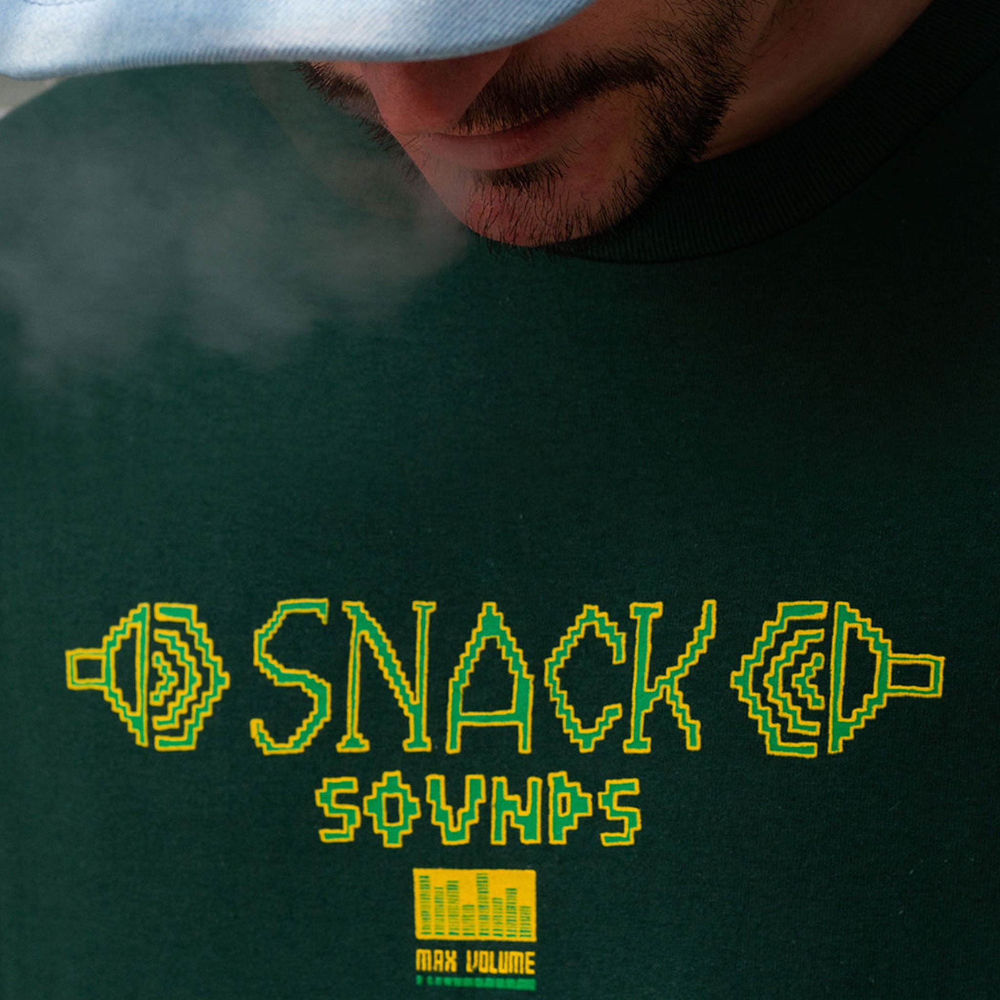 Snack Sounds Tee maglietta pino in cotone