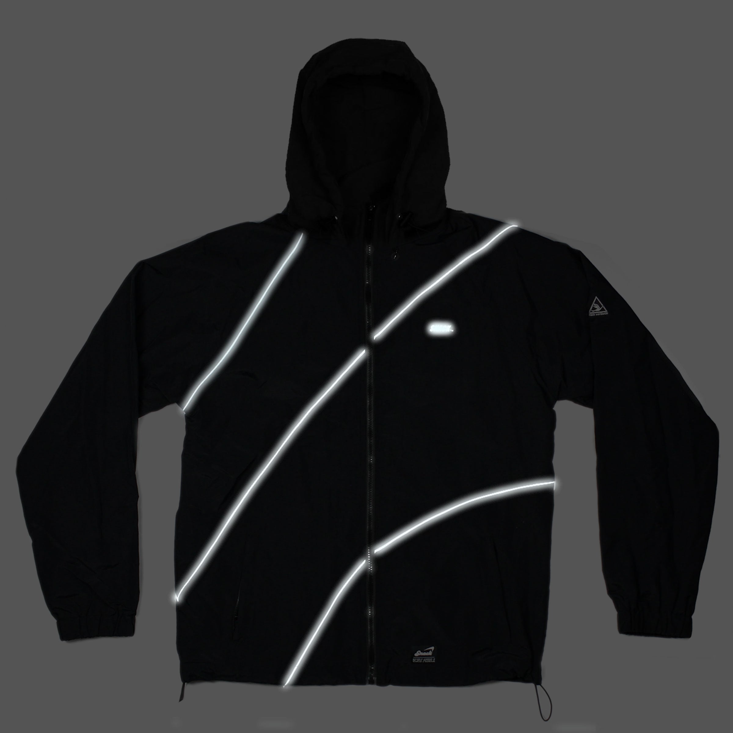 Snack Alive Wave giacca M nera riflettente nylon