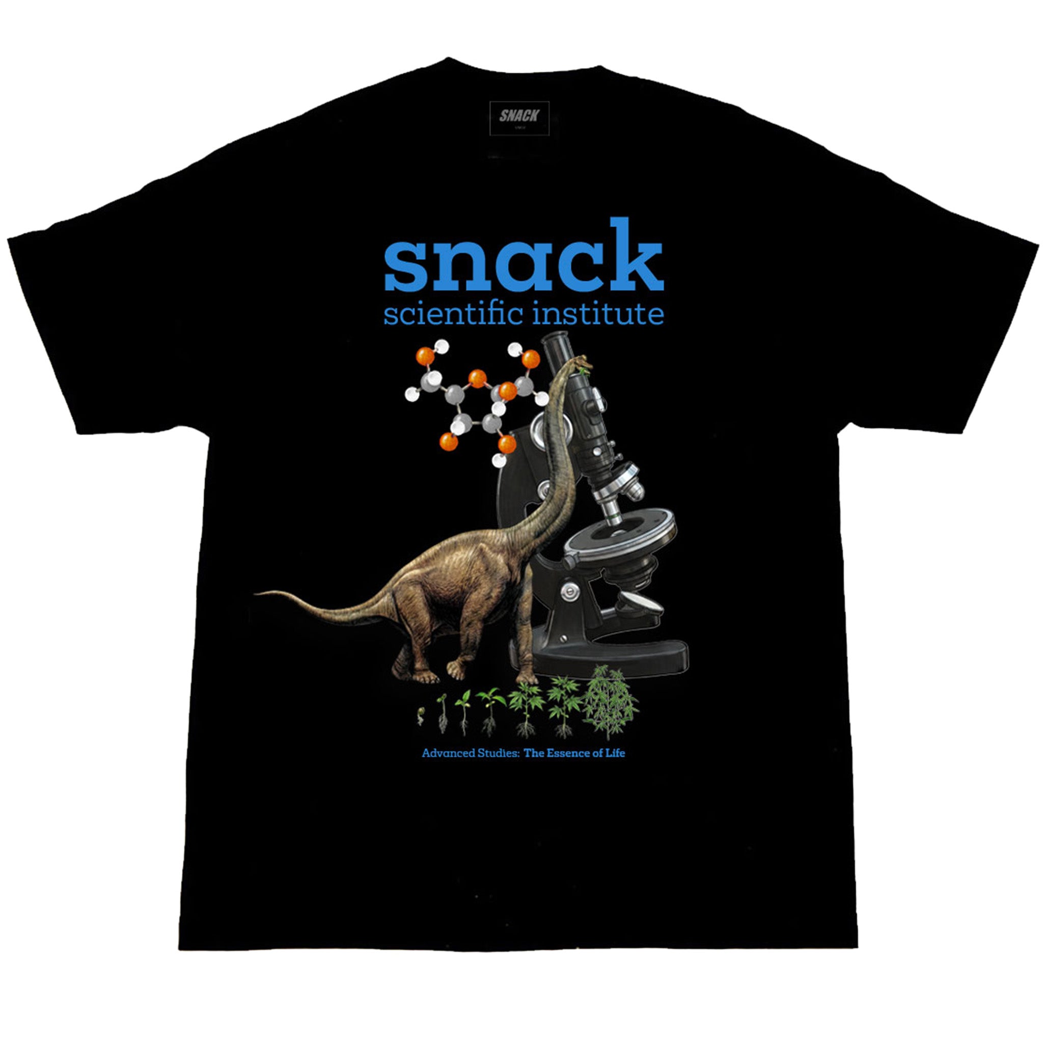 Snack Scientific Institute t-shirt nera cotone