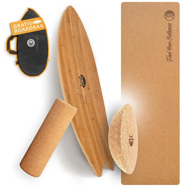 Jucker Hawaii Ocean Rocker Bamboo balance board sughero set