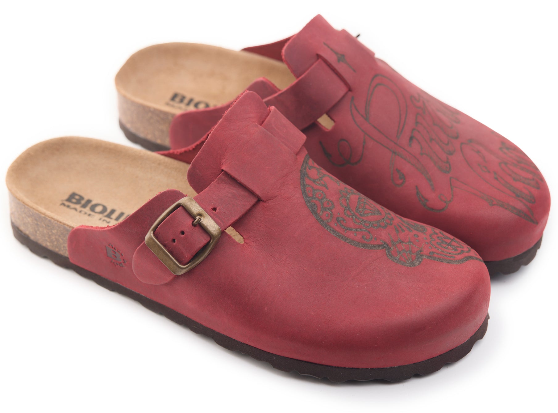 AC Longboards 1900 Garnet Pura Vida sabot pelle pirografato