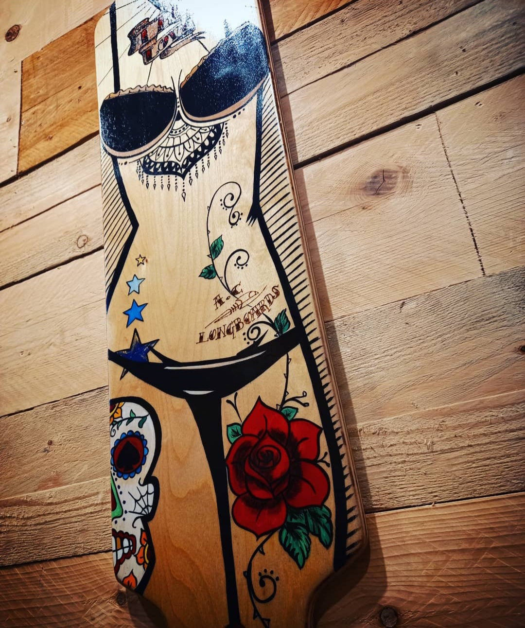 AC Longboards Bikini longboard betulla 39,3 freeride