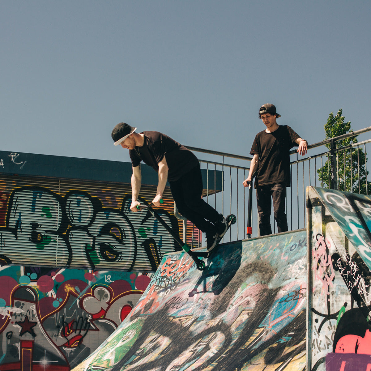 Street Surfing Bandit X Love Punch Green monopattino stunt HIC