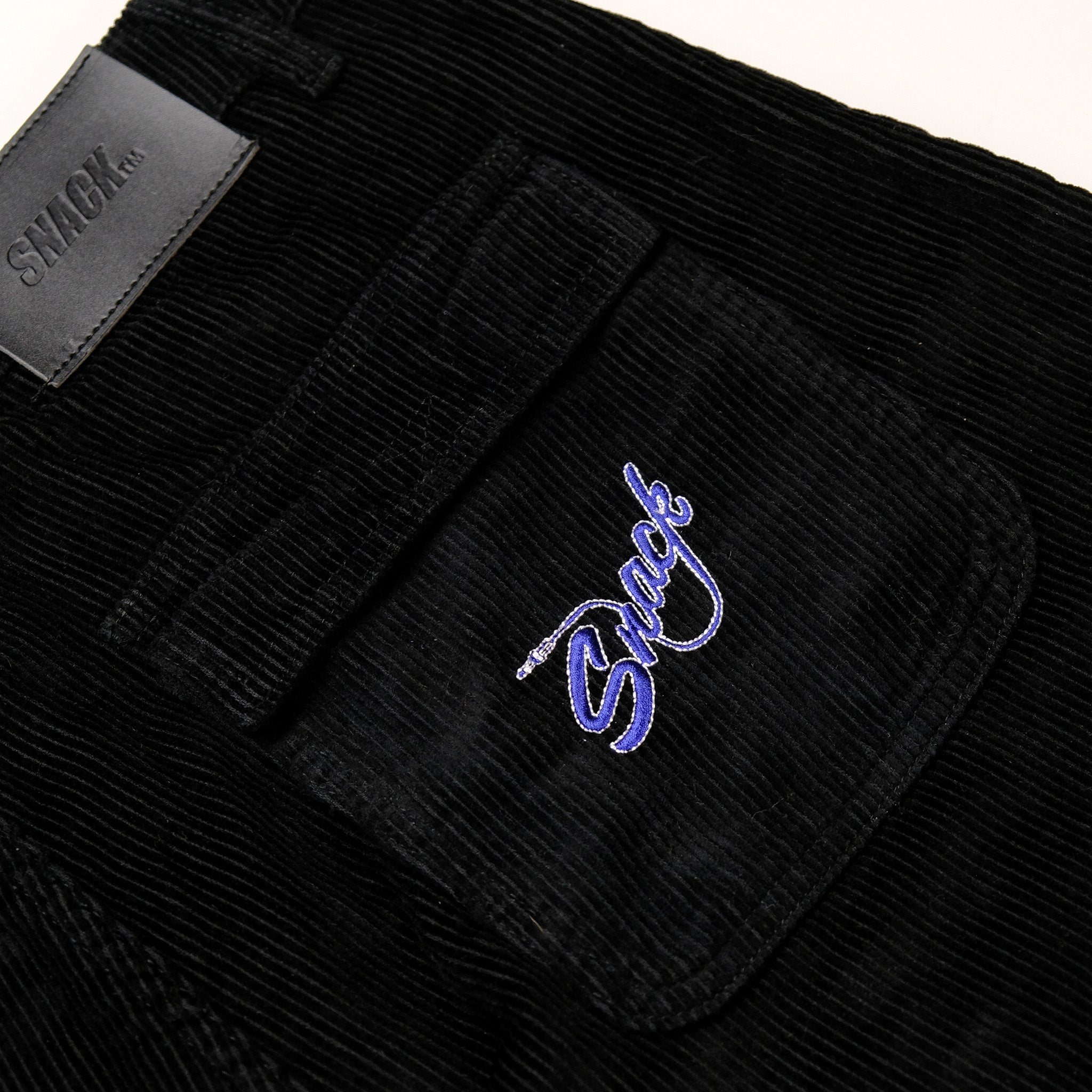 Snack Mic Check pantaloni skate velluto nero 30