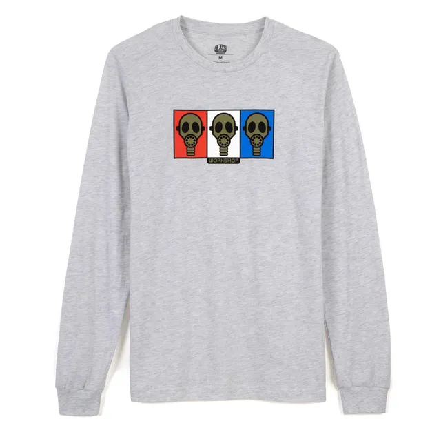Alien Workshop Gas Mask t-shirt manica lunga grigia