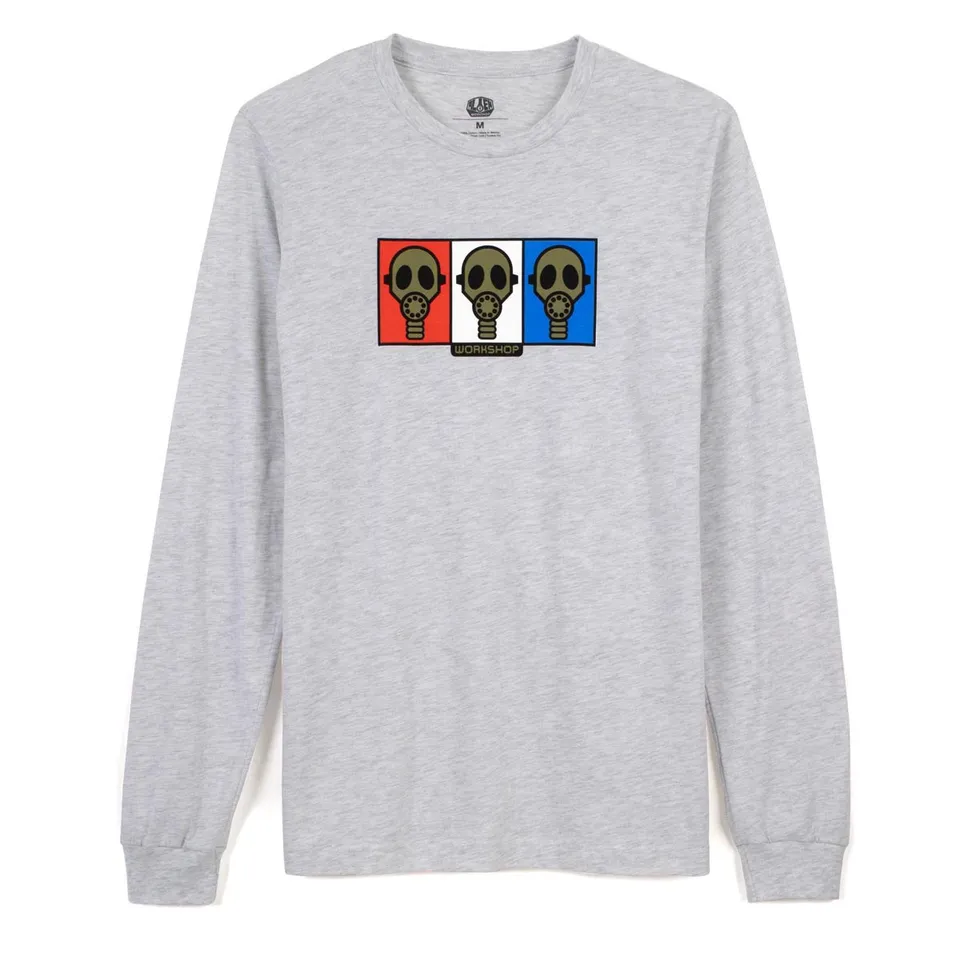 Alien Workshop Gas Mask t-shirt manica lunga grigia