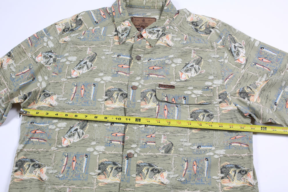 Theories Whitetails camicia pesca L fantasia bass