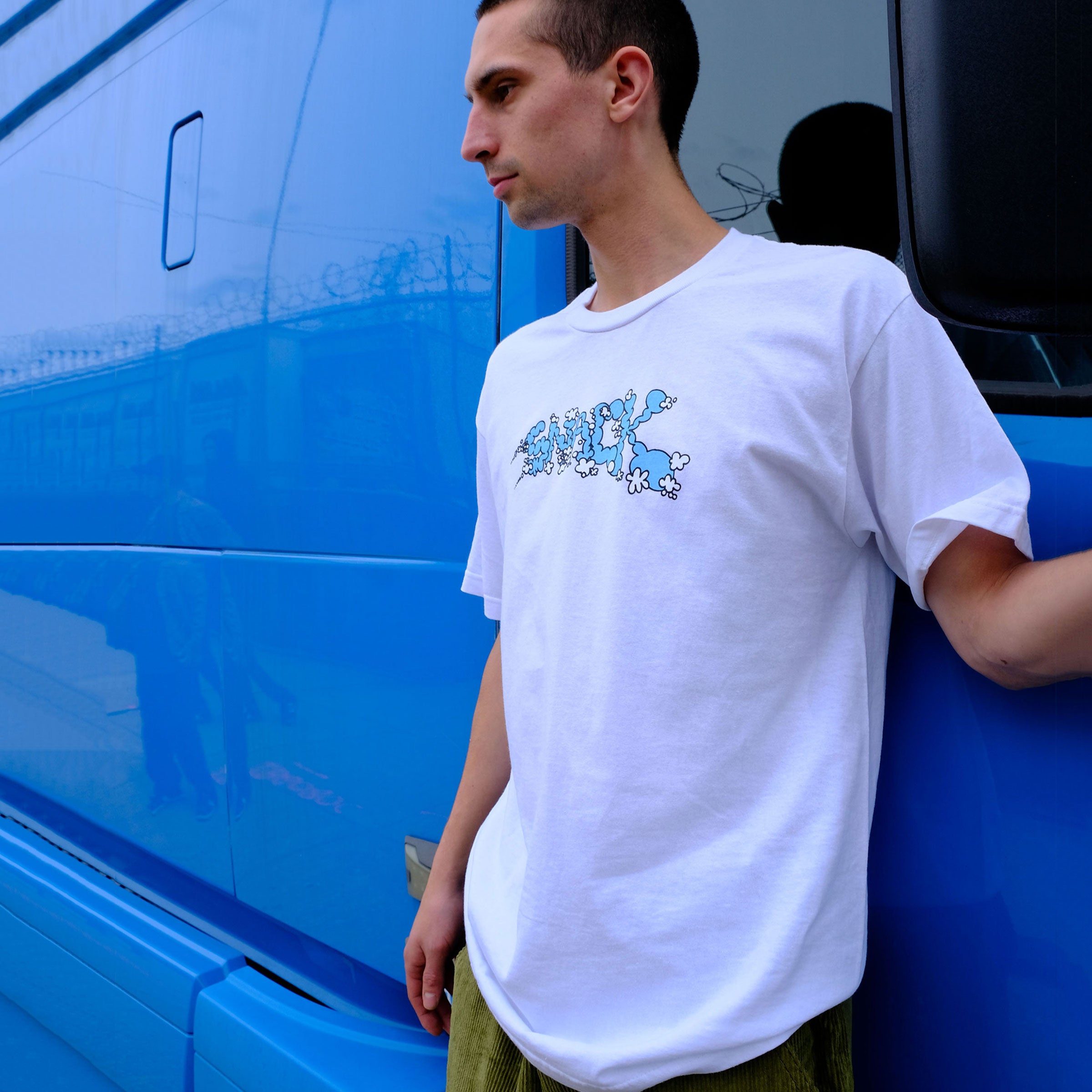 Snack Vaporz T-Shirt Bianca M in Cotone